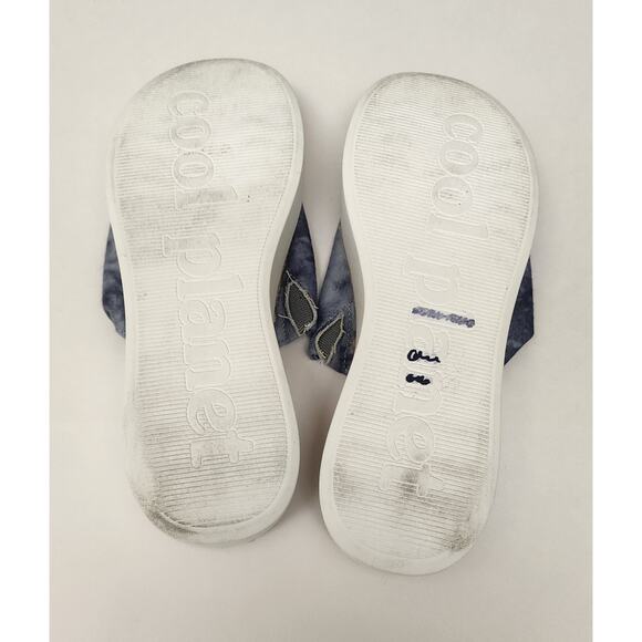 Cool Planet by Steve Madden Women's Juniper Gray Multi Tie-Dye Slide Sandals 7.5 - Picture 8 of 8